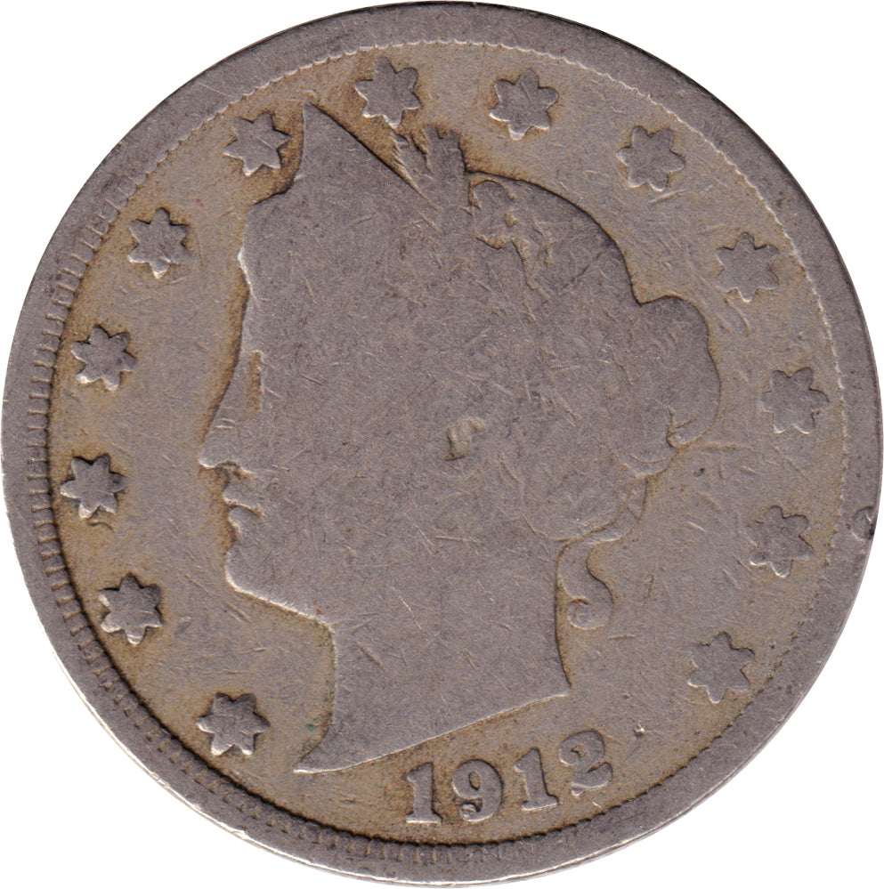 1912 USA Nickel Good (G-4)
