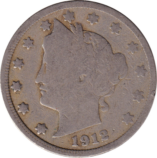 1912 USA Nickel Good (G-4)