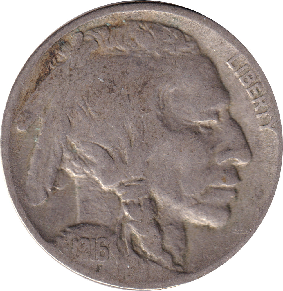 1916 USA Nickel Fine (F12)