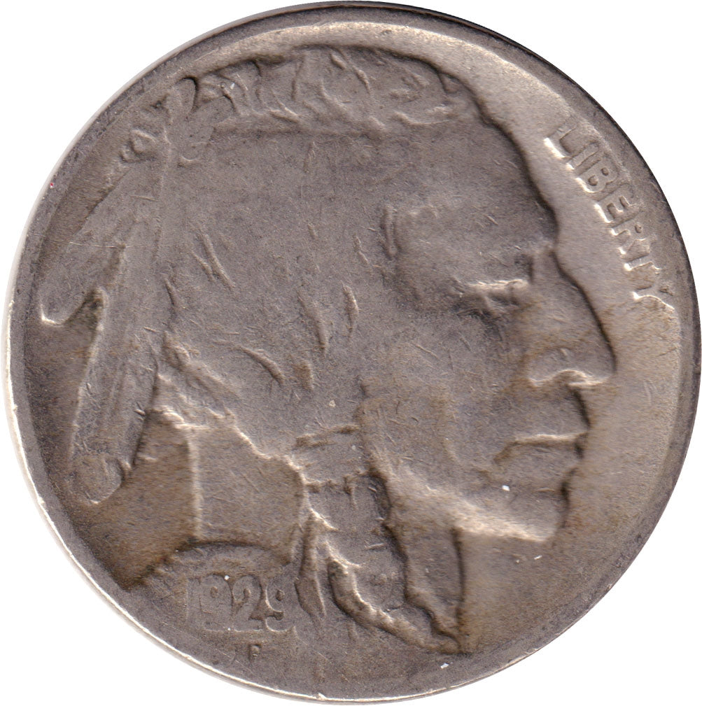 1929 S USA Nickel F-VF (F15)