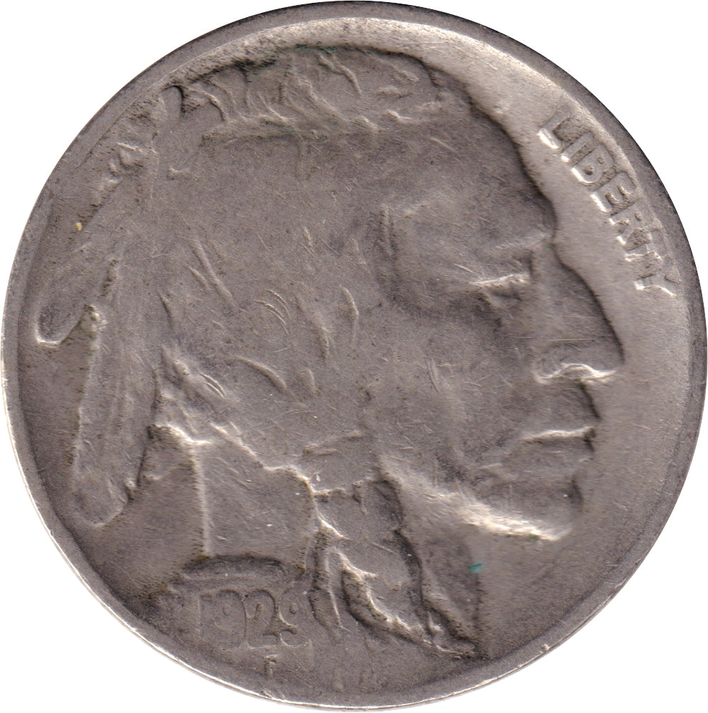 1929 USA Nickel F-VF (F15)