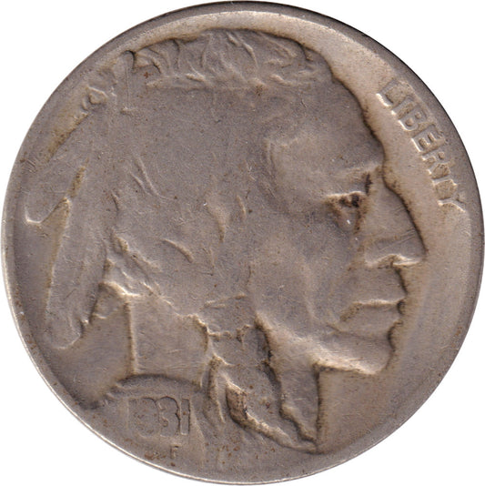 1931 S USA Nickel Very Fine (VF20)