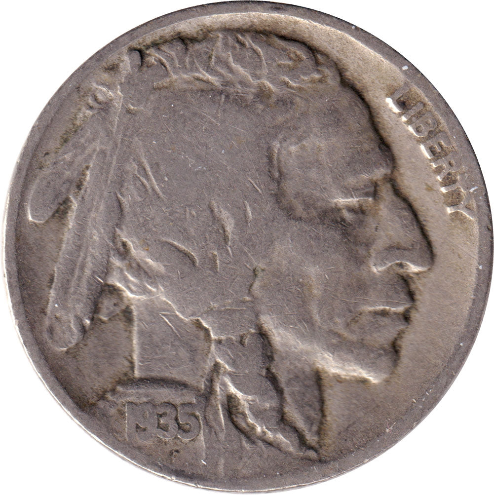 1935 D USA Nickel Fine (F12)