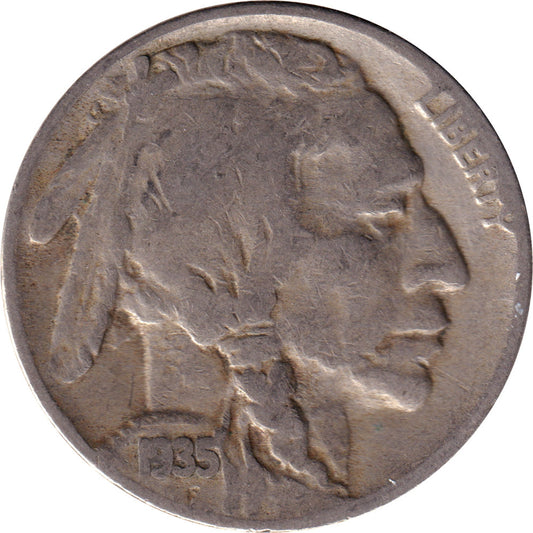 1935 S USA Nickel F-VF (F15)