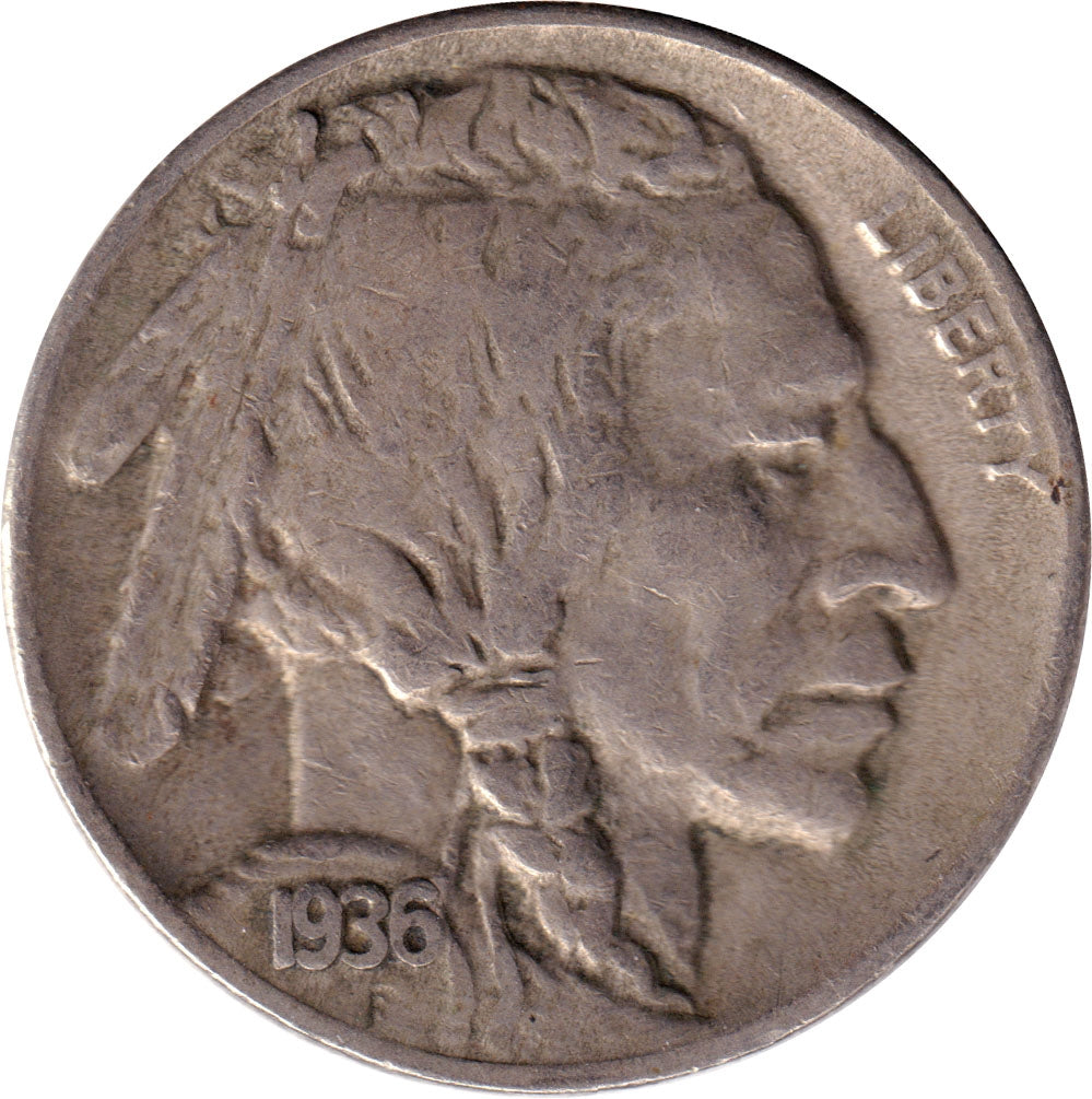 1936 D USA Nickel VF-EF (VF30)