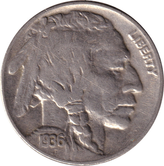 1936 USA Nickel Extra Fine (EF40)