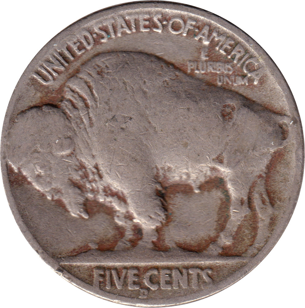 1937 D USA Nickel Fine (F12)