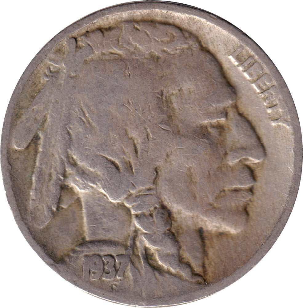 1937 USA Nickel VG-F (VG10)