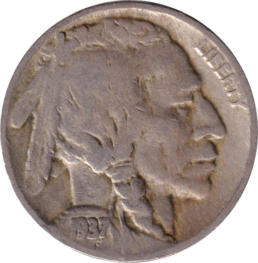1937 USA Nickel VG-F (VG10)
