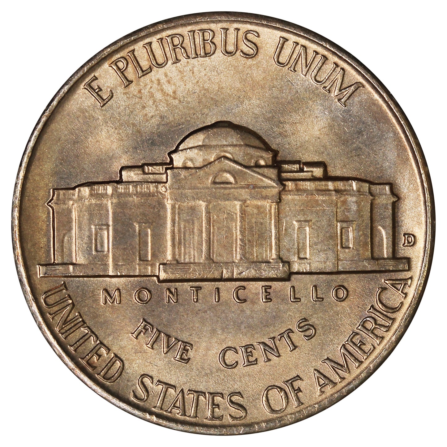 1938 D USA Nickel Choice Brilliant Uncirculated (MS64)