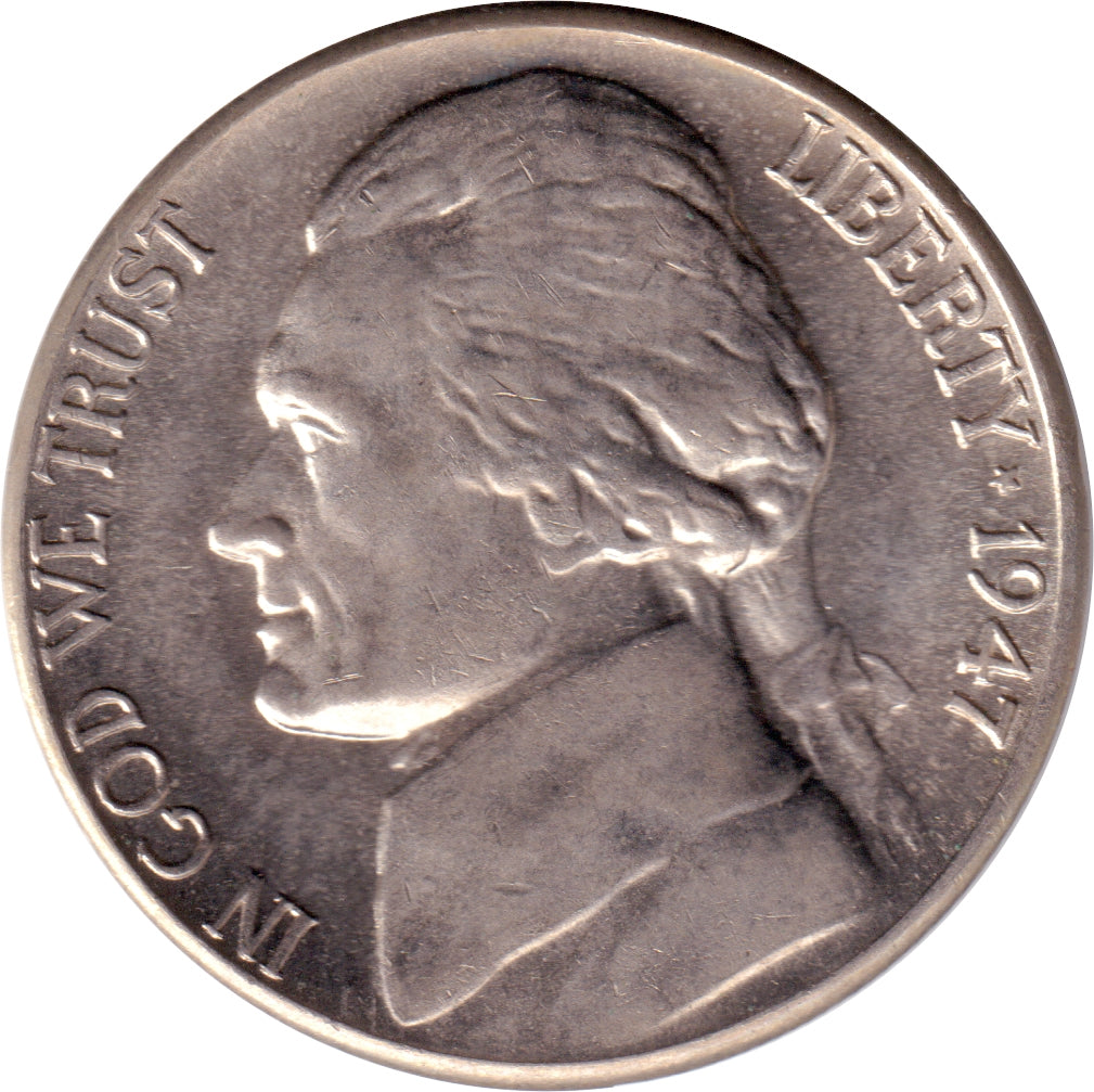 1947 USA Nickel Brilliant Uncirculated (MS-63)