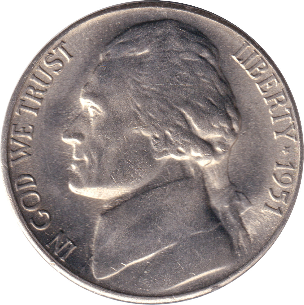 1951 S USA Nickel Brilliant Uncirculated (MS63)
