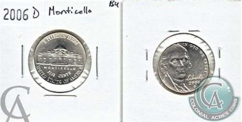 2006 P USA Nickel Return To Monticello Brilliant Uncirculated (MS63)