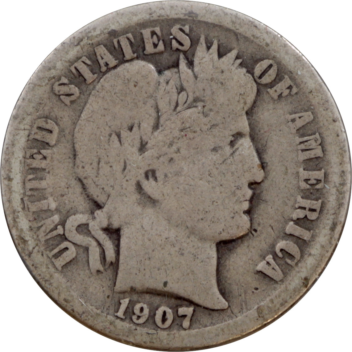 1907 O USA Dime G-VG (G6)