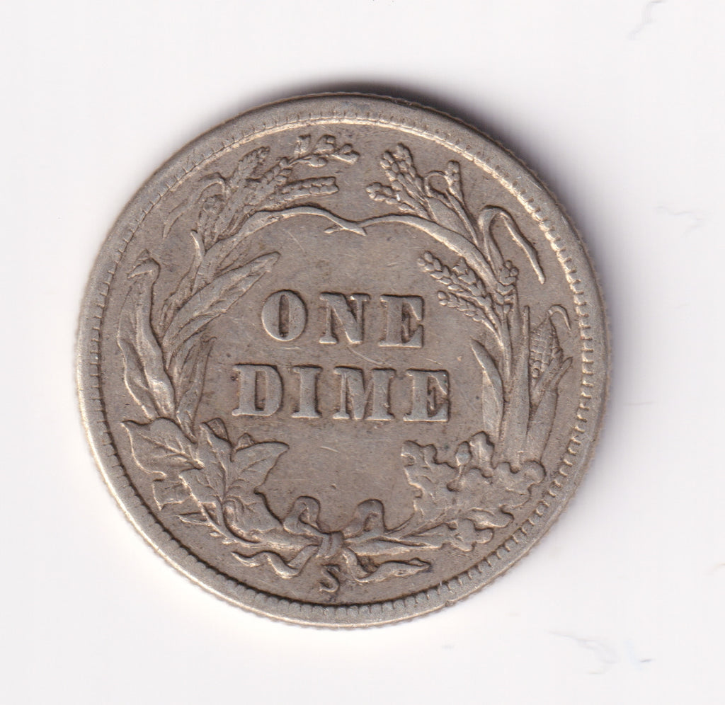 1916 S Barber USA Dime VF-EF (VF30)