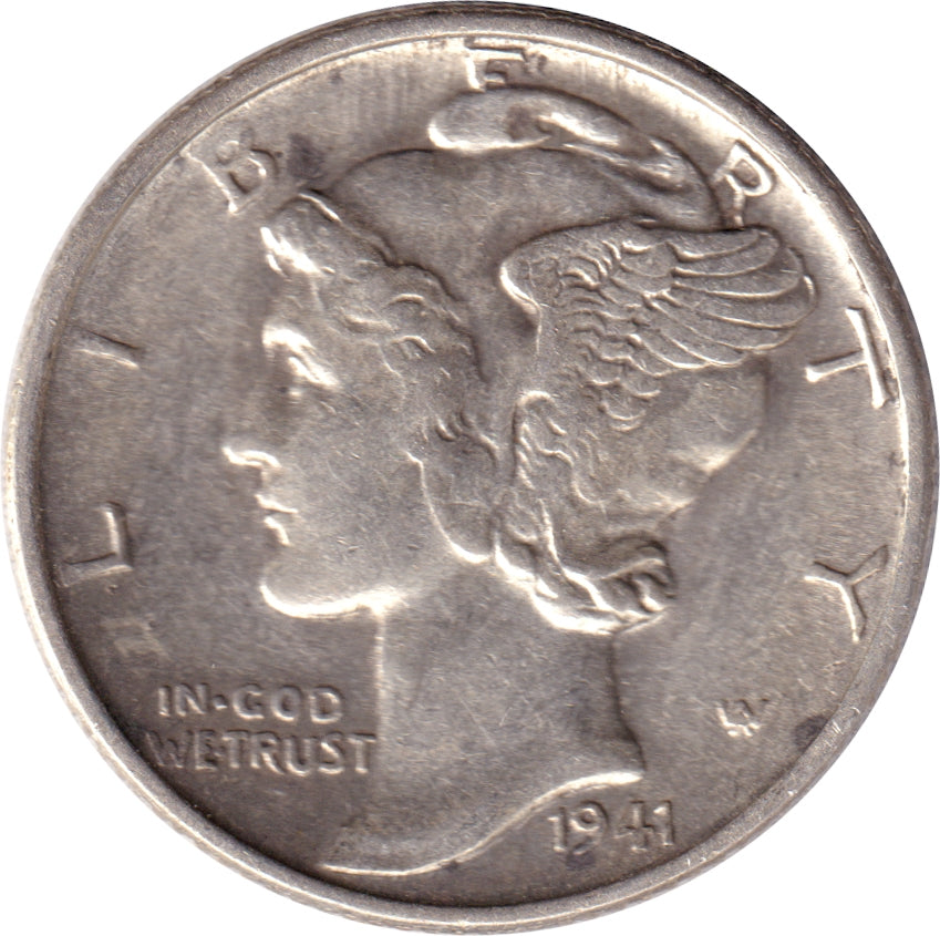 1941 S USA Dime EF-AU (EF45)