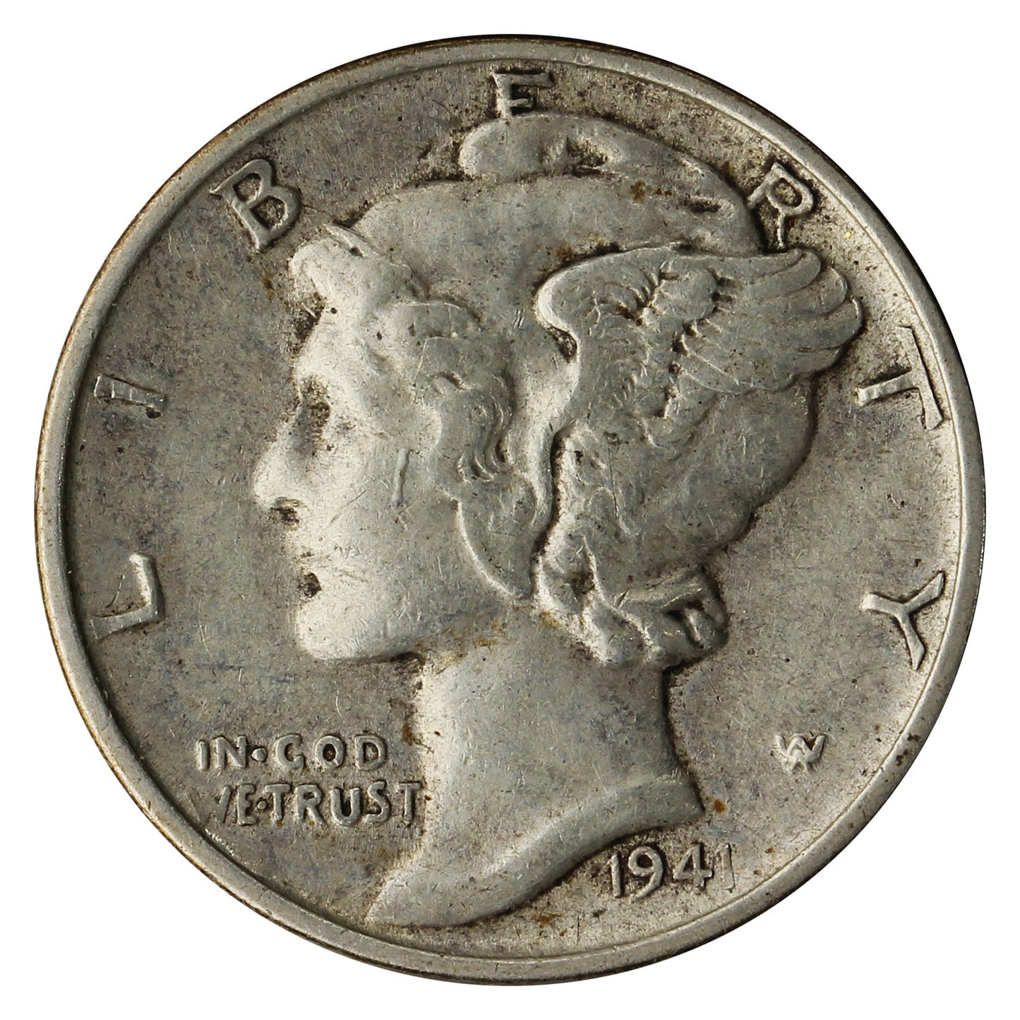 1941 USA Dime Extra Fine (EF40)