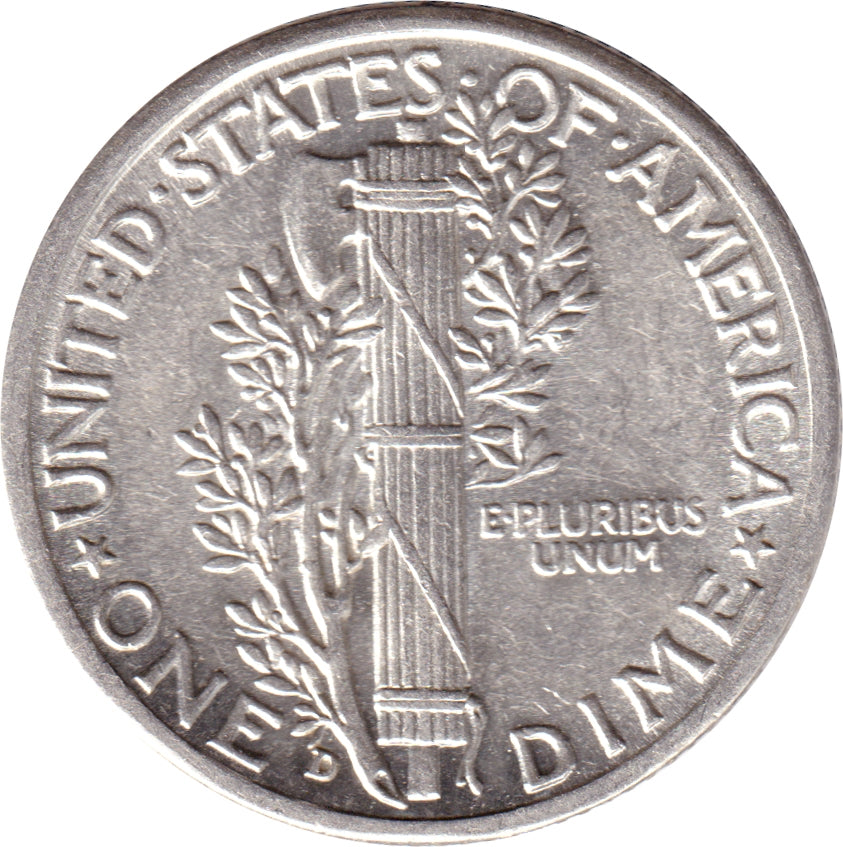 1942 D USA Dime AU-UNC (AU55)