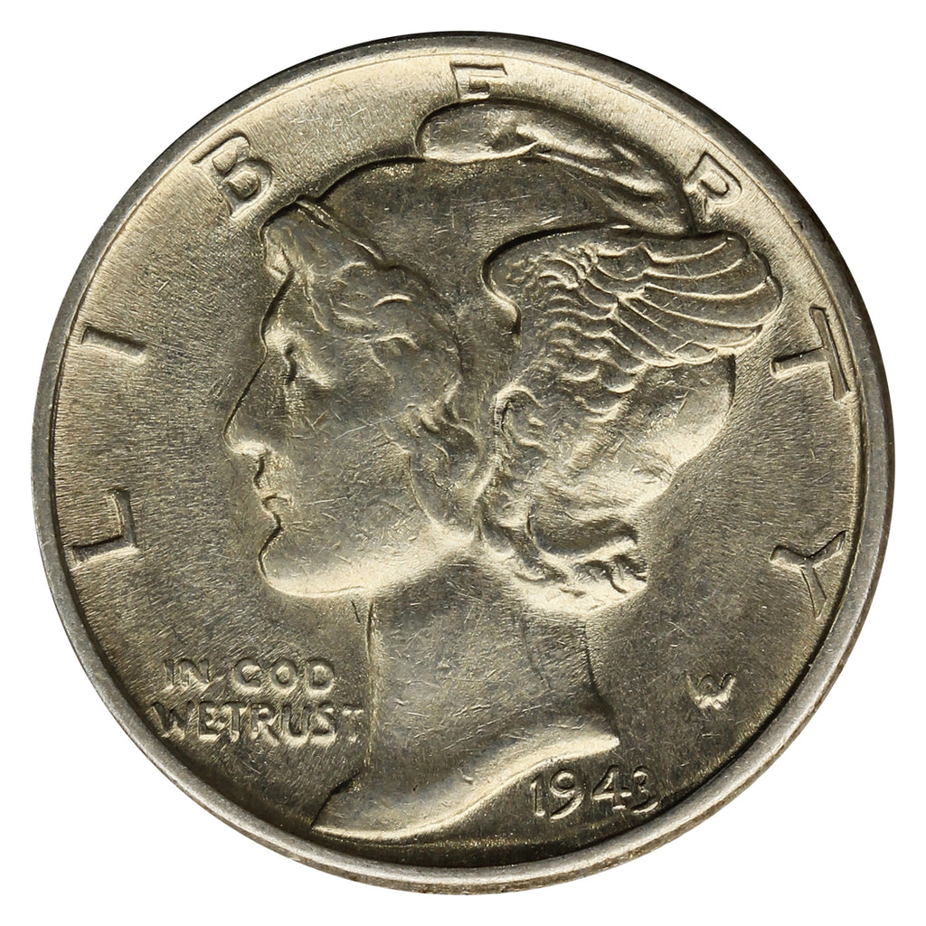 1943 USA Dime Almost Uncirculated (AU50)