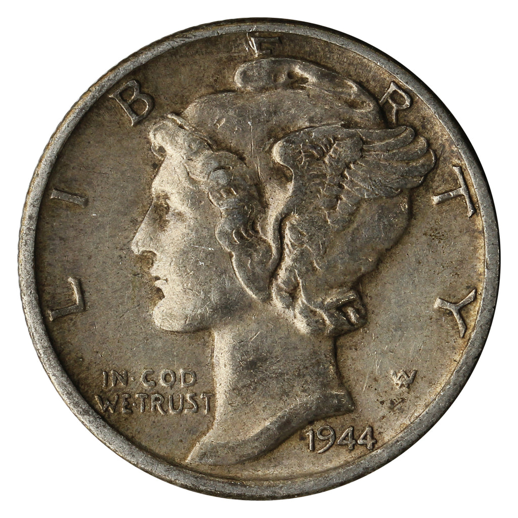1944 D USA Dime Extra Fine (EF-40)