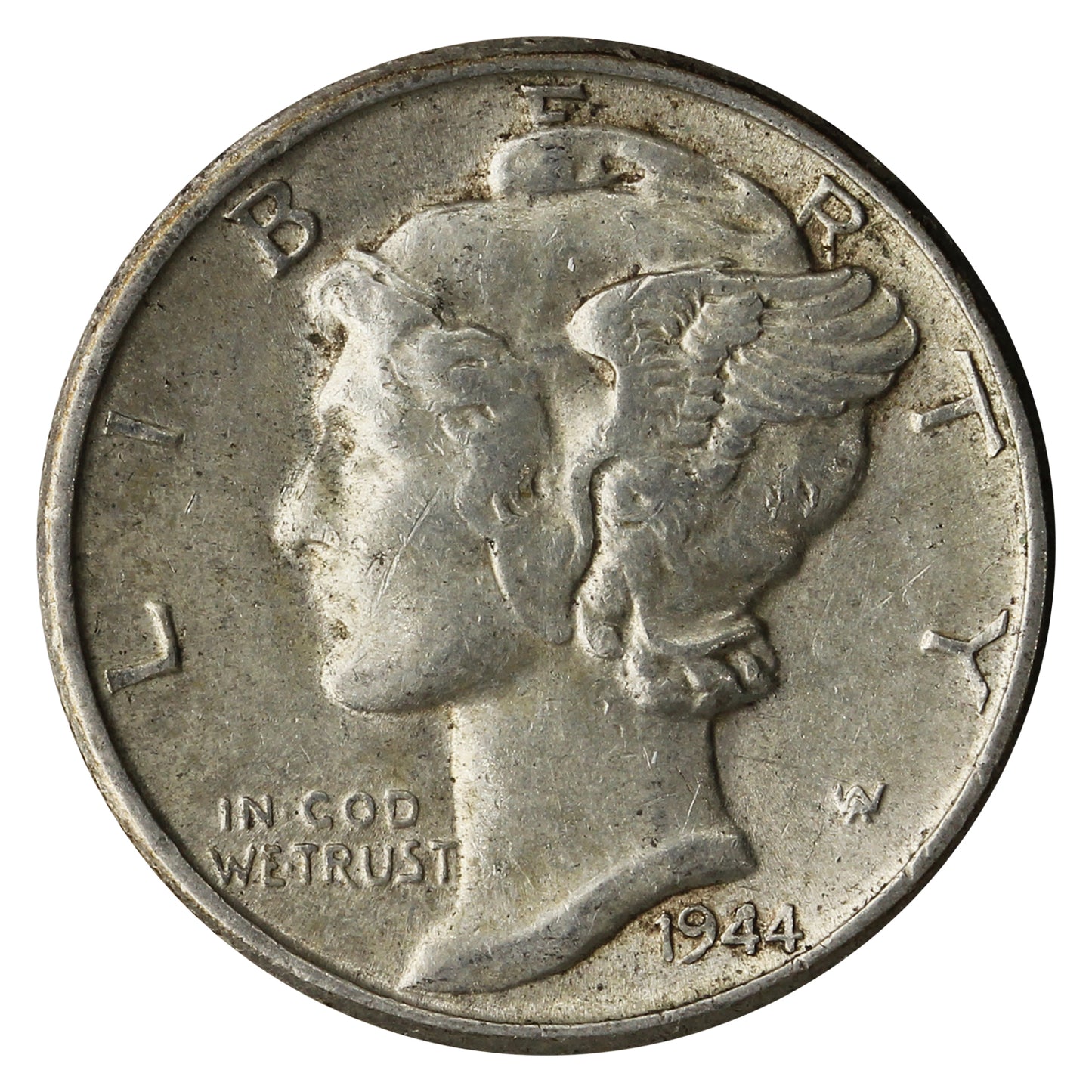 1944 USA Dime Almost Uncirculated (AU50)