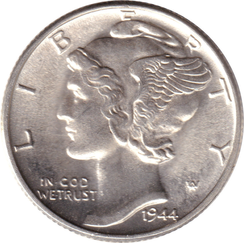 1944 USA Dime Choice Brilliant Uncirculated (MS64)