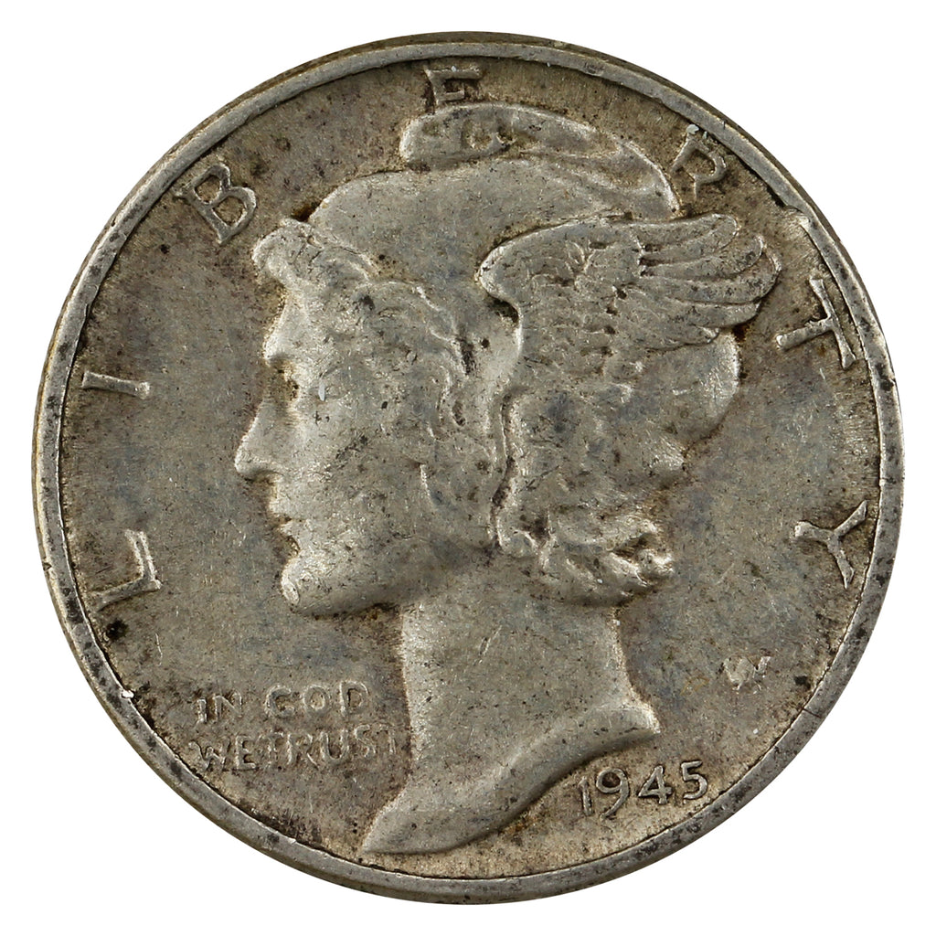 1945 USA Dime Extra Fine (EF40)