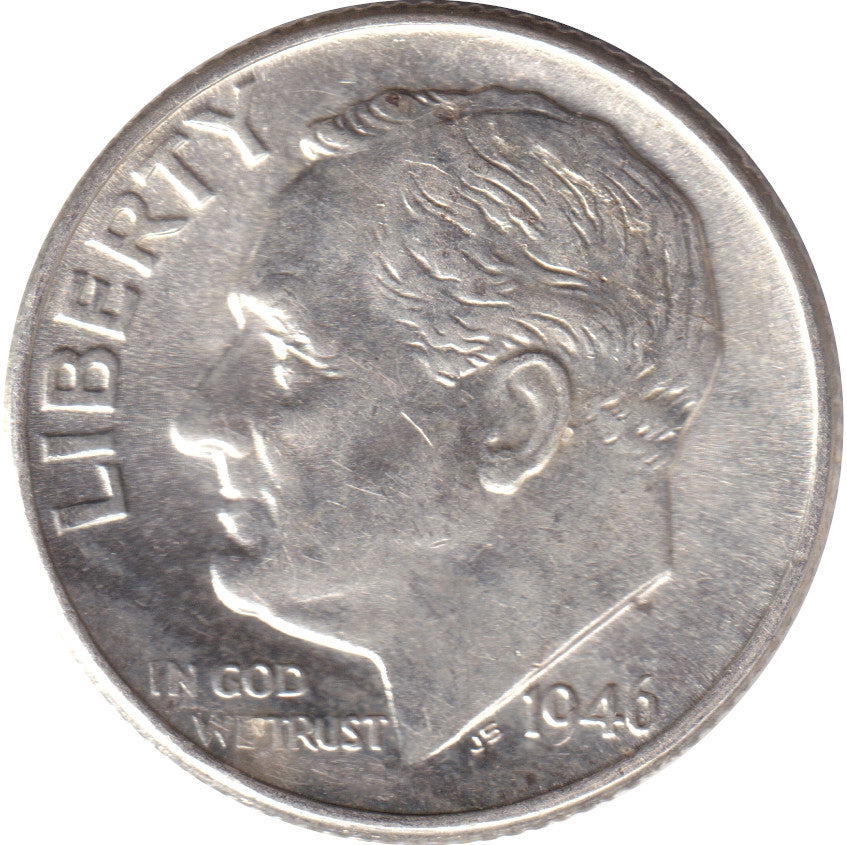 1946 USA Dime AU-UNC (AU55)
