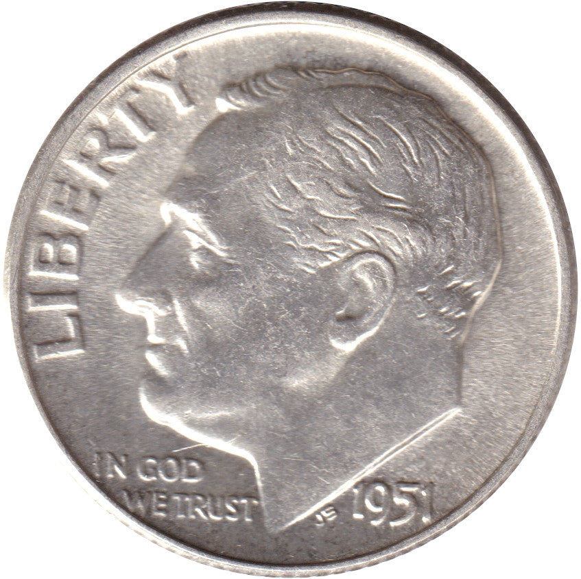 1951 USA Dime UNC+ (MS62)
