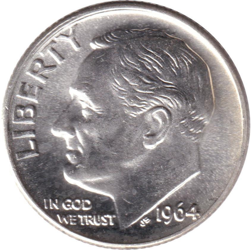 1964 USA Dime Brilliant Uncirculated (MS63)