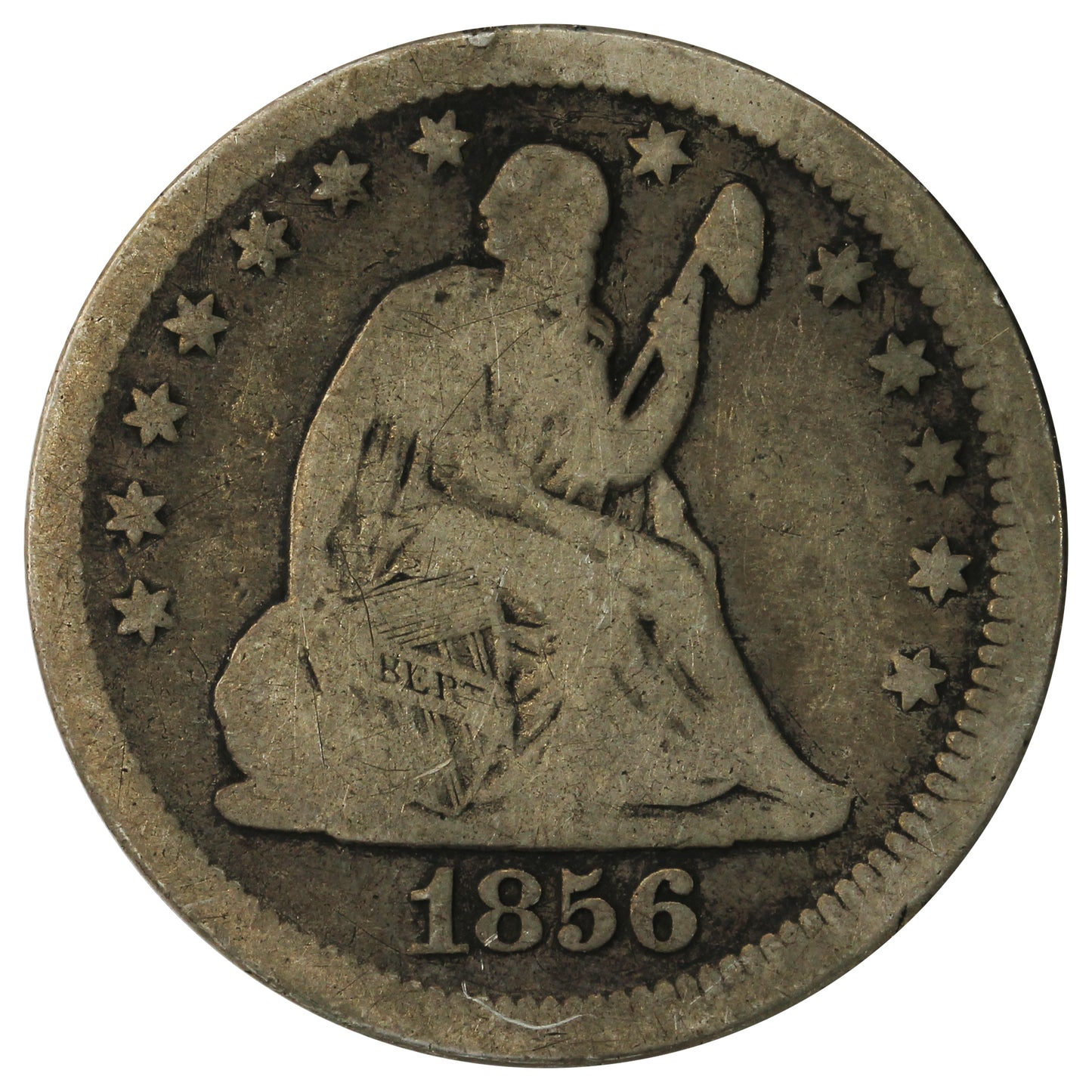 1856 USA Quarter Very Good (VG8)