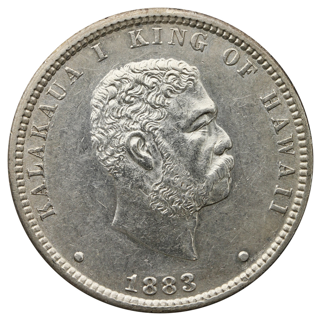1883 Hawaii USA Quarter EF-AU (EF45) $