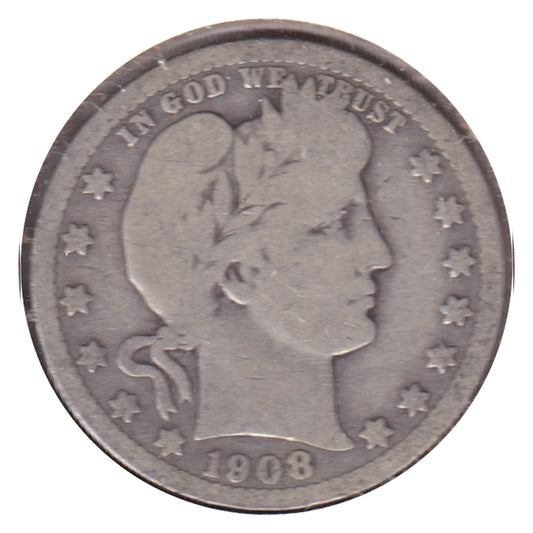 1908 O USA Quarter Good (G-4)