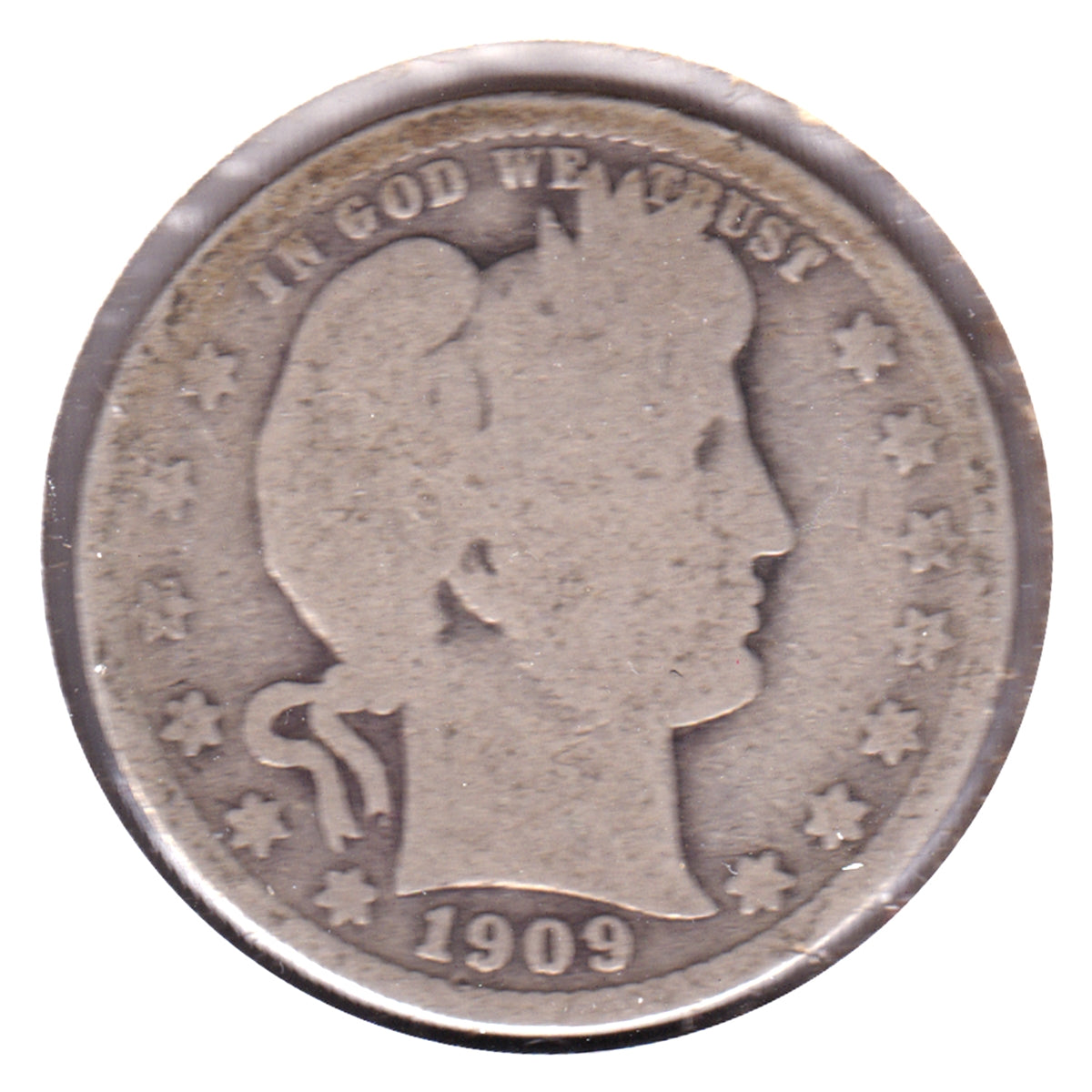 1909 USA Quarter About Good (AG3)