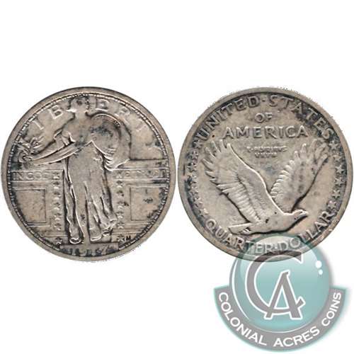 1917 Var. 1 USA Quarter Fine (F12) $