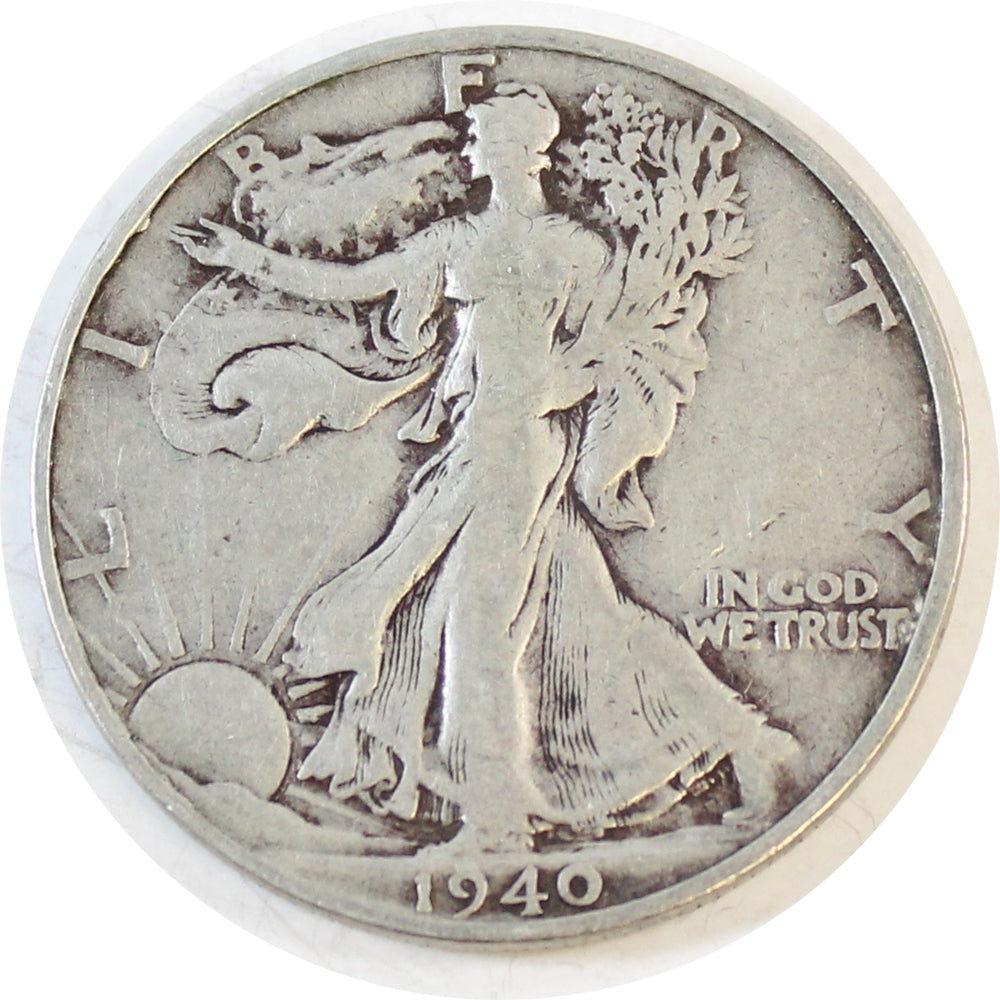 1940 S USA Half Dollar Circulated