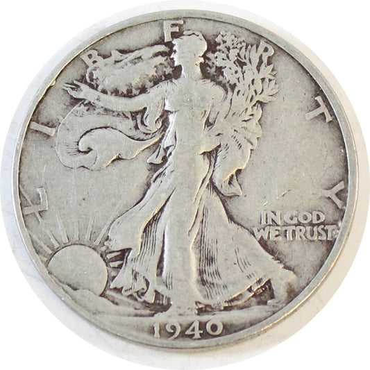 1940 S USA Half Dollar Circulated