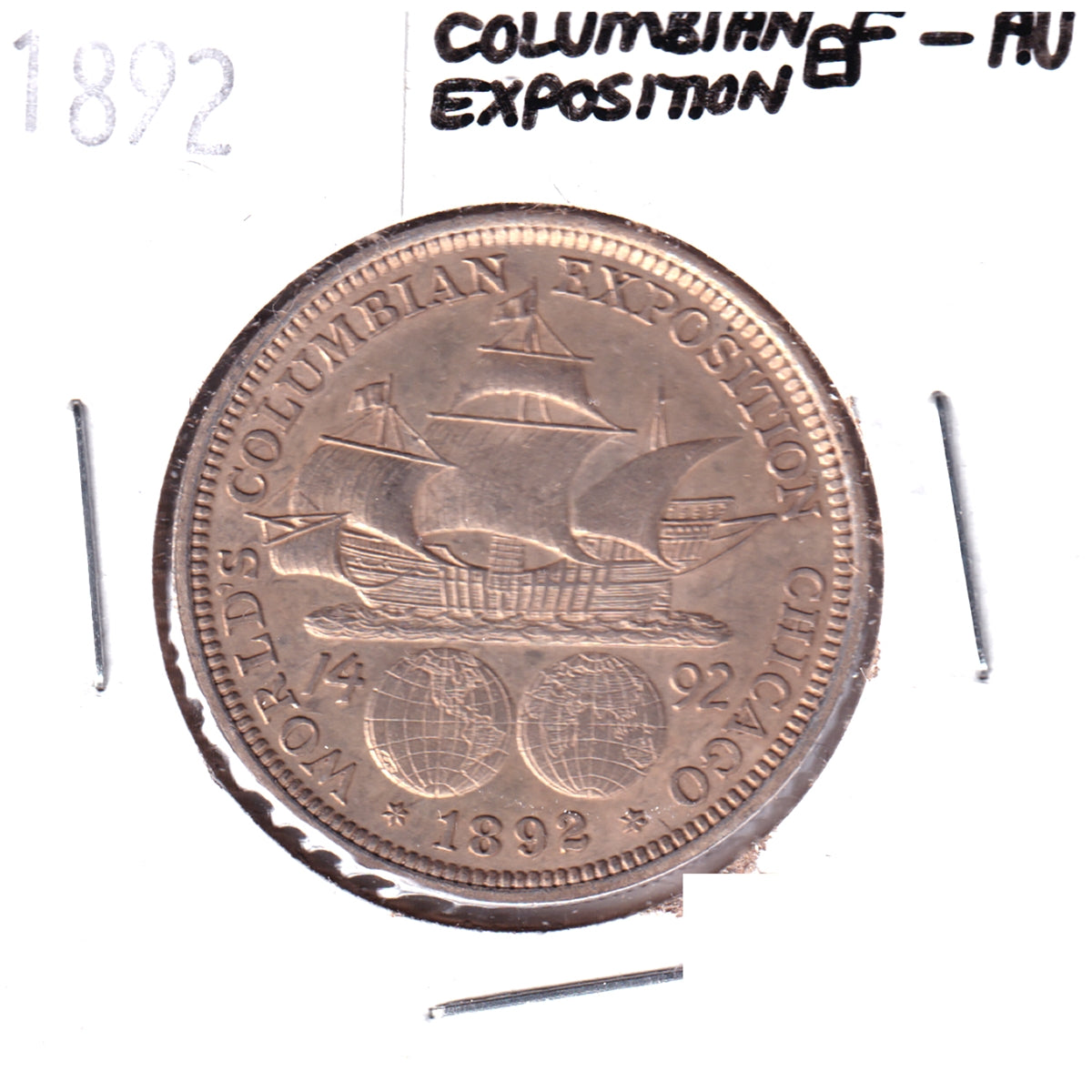1892 Columbia Exposition USA Half Dollar EF-AU (EF45)