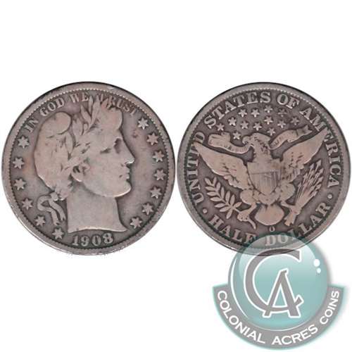 1908 O USA Half Dollar Very Good (VG8)