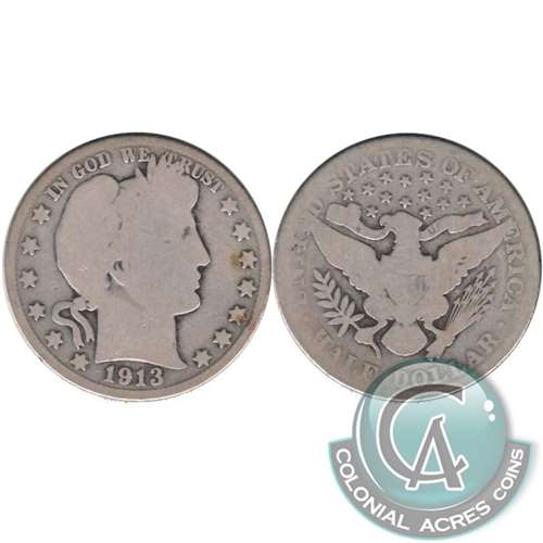 1913 USA Half Dollar About Good (AG3)