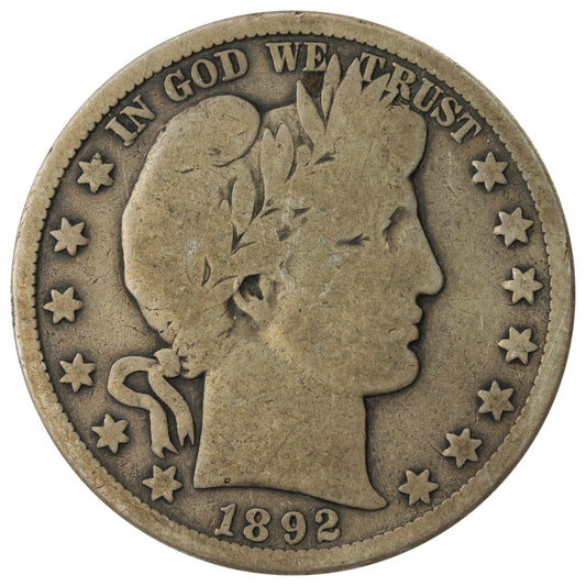 1892 S USA Half Dollar About Good (AG-3) $