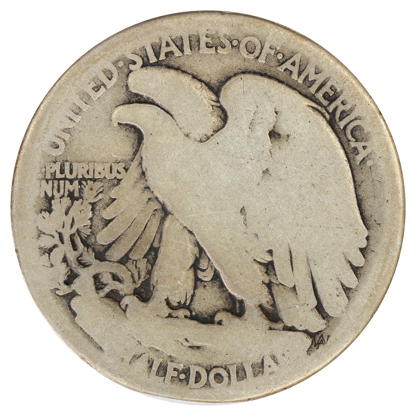 1916 S USA Half Dollar About Good (AG3) $