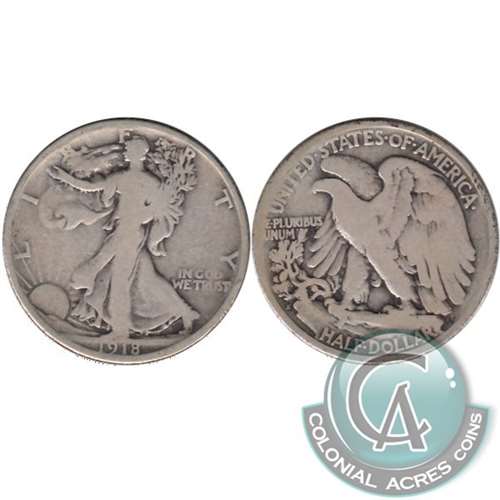 1918 S USA Half Dollar Good (G4)