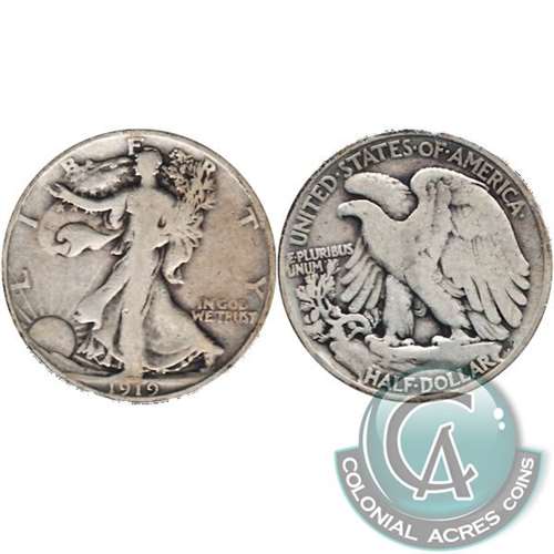 1919 USA Half Dollar Very Good (VG8) $