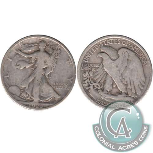 1920 D USA Half Dollar G-VG (G6)