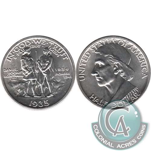 1935 Daniel Boone Bicentennial US Half Dollar Choice BU (MS64) $