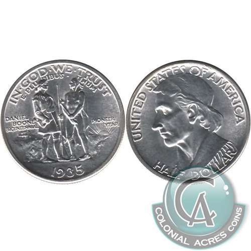 1935 Daniel Boone Bicentennial USA Half Dollar Choice BU (MS64) $