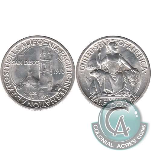 1935 S California Pacific International Expo USA Half Dollar BU MS63 $