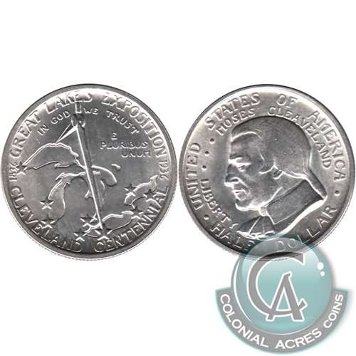 1936 Cleveland Centennial Great Lakes Expo US Half Dollar Choice BU (MS64) $