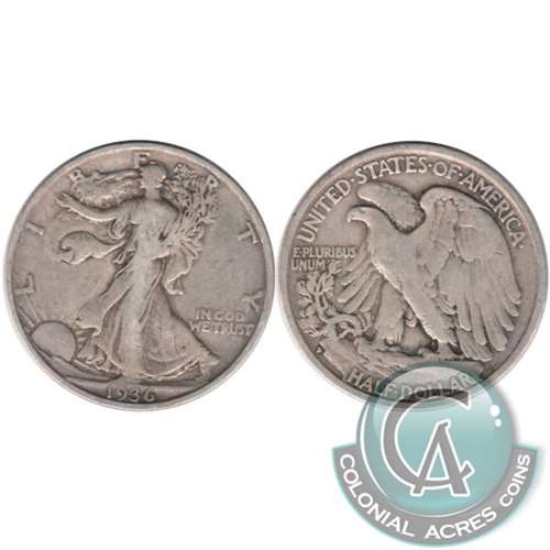 1936 S USA Half Dollar F-VF (F15)